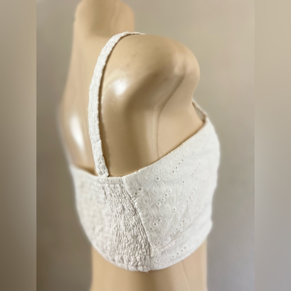 EN CRÉME women’s western / bohemian crop top size med - Picture 4 of 10